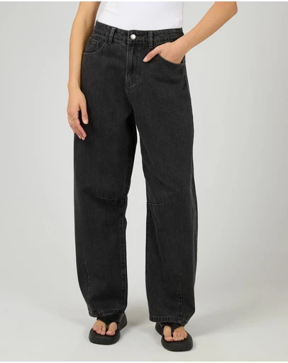 All About Eve - Hallie Barrel Leg Jean Coal