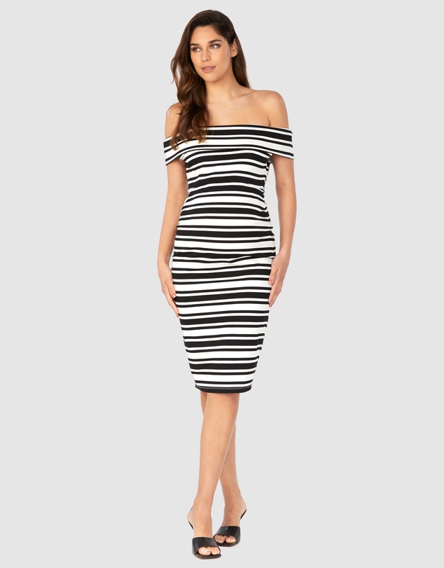 Soon Maternity - Claire Off-Shoulder Dress