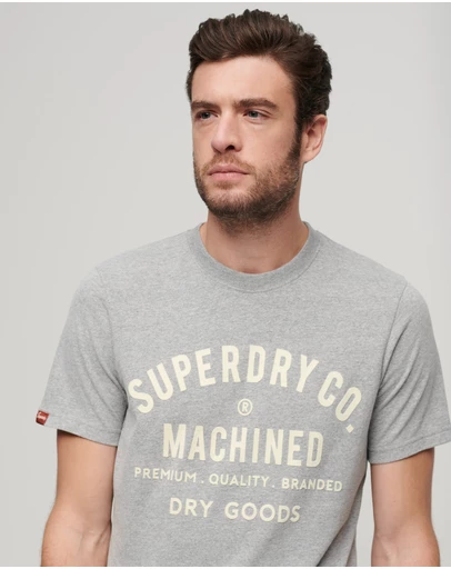 Superdry - Workwear Flock Graphic T-Shirt