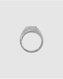 Haze & Glory - ICONIC EXCLUSIVE - Ring Men Signet Black Palm Onyx 925 Sterling Silver