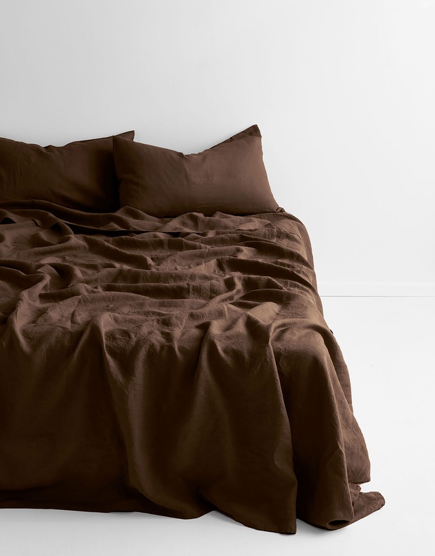 Aura Home - Emile Linen Flat Sheet