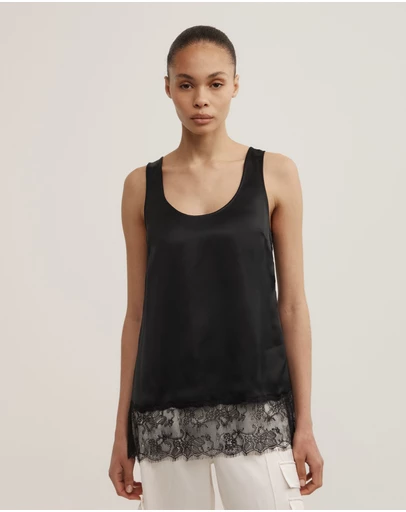 Witchery - Lace Hem Tank Top
