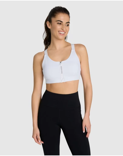 Rockwear - Velocity Zip Medium Impact Sports Bra