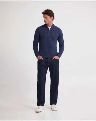 Oxford - Marlon Zip Neck Cable