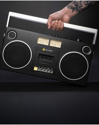 We Are Rewind - We Are Rewind Getto Blaster Cassette Player & Recorder - Curtis, Black
