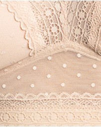 Parfait - Mia Dot Longline Padded Lace Bralette