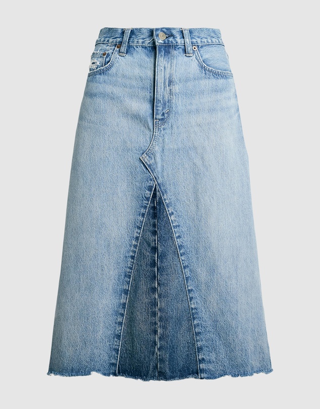 Polo Ralph Lauren - Paneled Denim A-Line Skirt