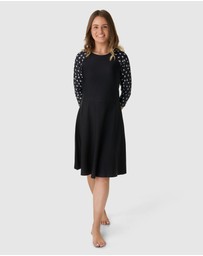 Modest Mermaid - Palm Breeze Swim Dress SPF50+