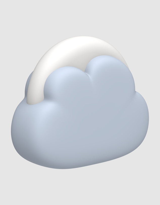 Kreafunk - Kreafunk Kids Cloudy Lamp - Cloudy Blue