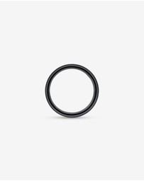 Michael Hill - 8mm Brushed Flat Wedding Band in Black Titanium