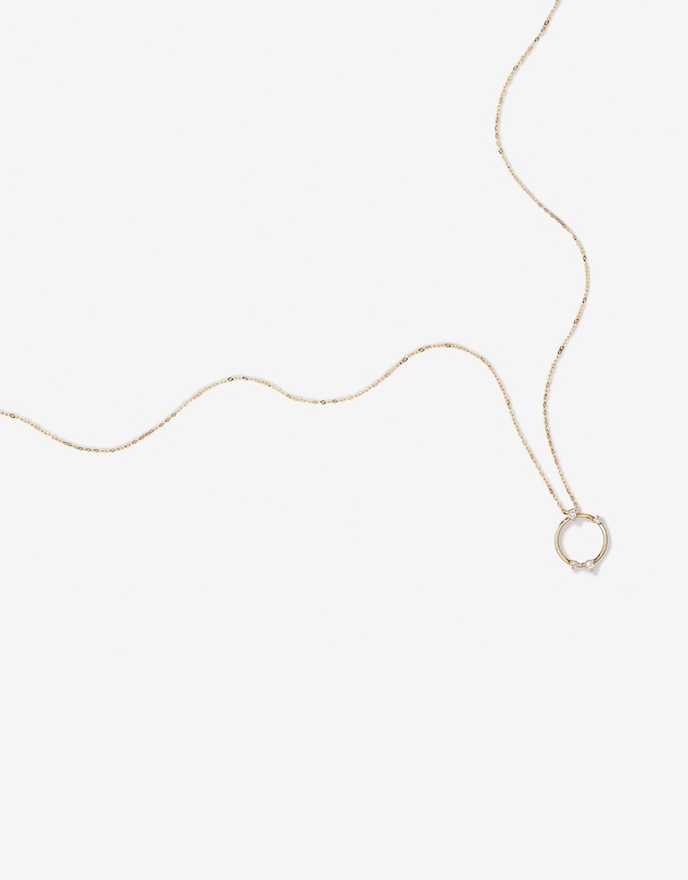 Michael Hill - Diamond Studded Circle Necklace in 10kt Yellow Gold