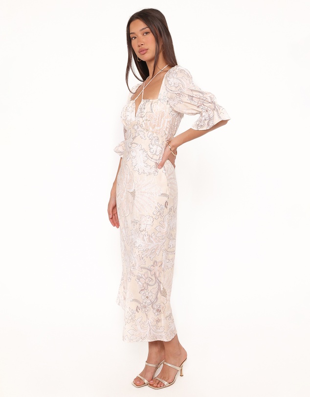 Petal & Pup - Pauline Long Sleeve Maxi Dress - Pastel Paisley