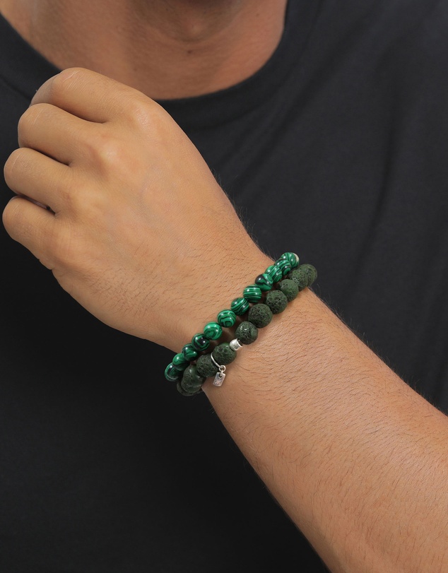 Kuzzoi - ICONIC EXCLUSIVE - Distressed Bead Bracelet Set