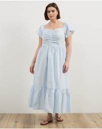 Atmos&Here Curvy - Andy Cotton Poplin Midi Dress