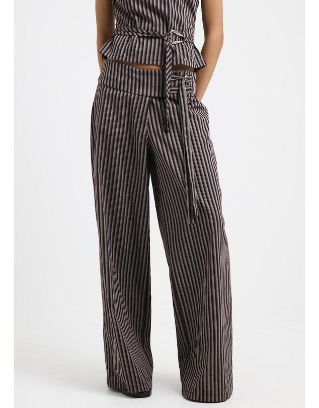 Subtitled - Naia Stripe Tie Pants
