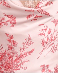 Petal & Pup - Evana Lace Maxi Dress - Red Floral