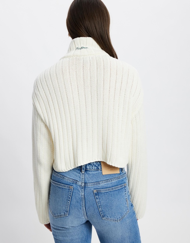 Malbon - Allegra Chunky Golf Knit Zip Up