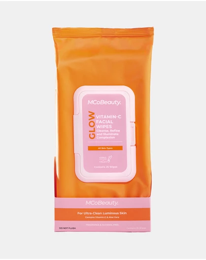 MCoBeauty - Glow Vitamin-C Facial Wipes 25 Pack