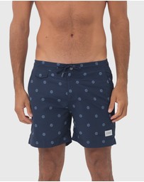 Coast Clothing - Navy Helms Swimshorts