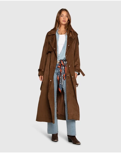 Belle & Bloom - Long Lost Lover Soft Maxi Trench