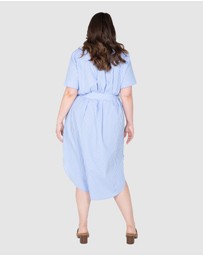 Love Your Wardrobe - Tamsin Stripe Shirt Dress