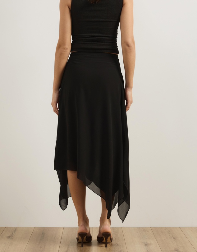 Atmos&Here - Cleo Asymmetrical Hem Layered Skirt