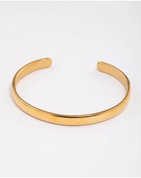 Lovisa - Waterproof Gold Plated Stainless Steel Classic Plain Wrist Cuff