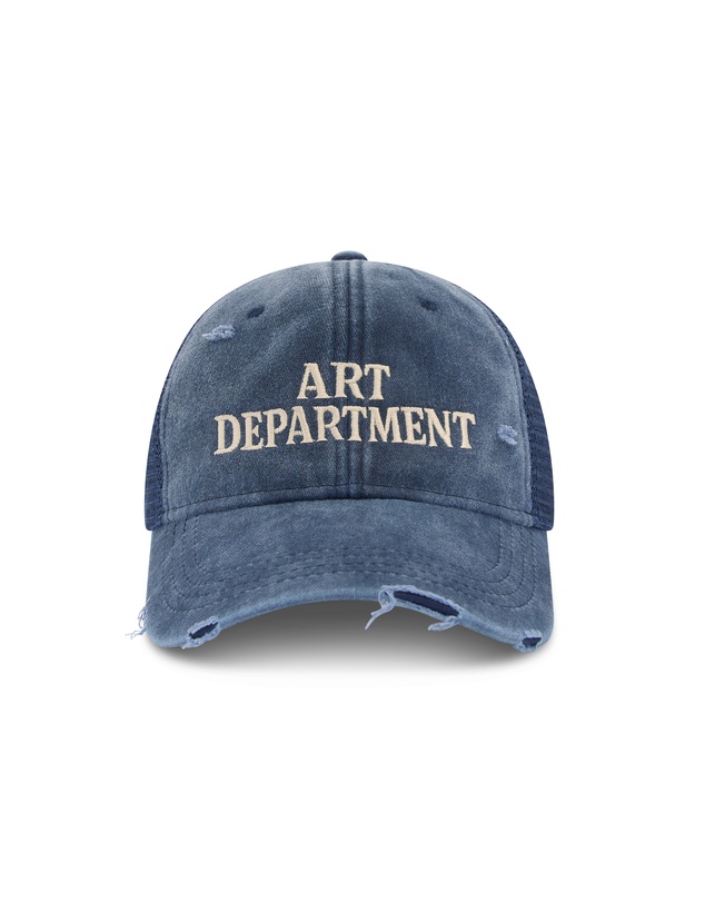 THE TALES - Destroyed Art Department Blue Trucker Cap