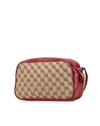 Pre-Loved by Azura Reborn - Pre-Loved Small GG Marmont Matelasse Canvas Crossbody
