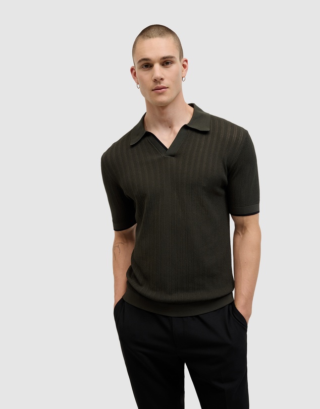 Politix - Anderson Stripe Texture Knit Polo
