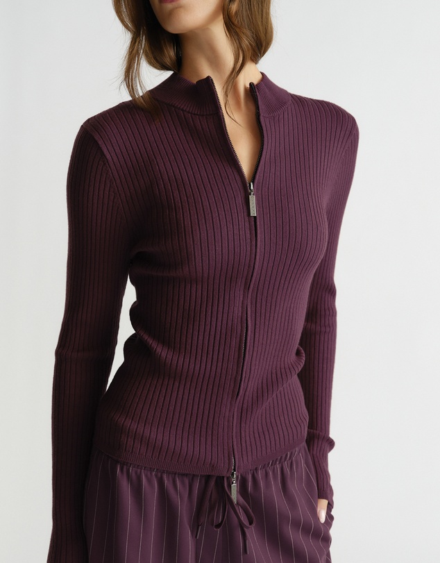 Decjuba - D-Luxe Knit Zip LS Top