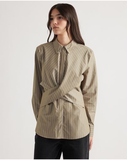 Chartreuse Fine Stripe