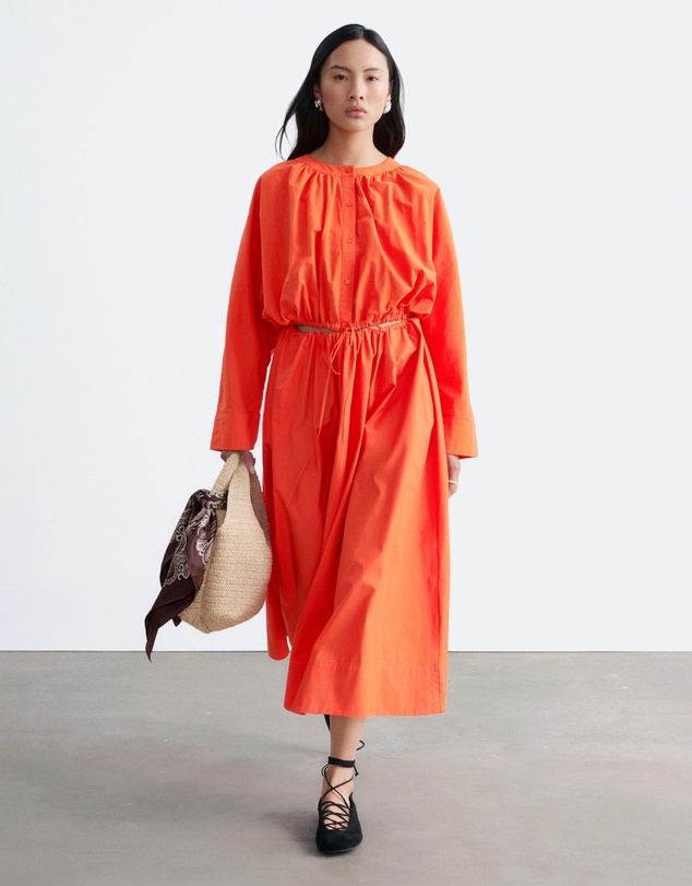 & Other Stories - Gathered Cotton Blouse