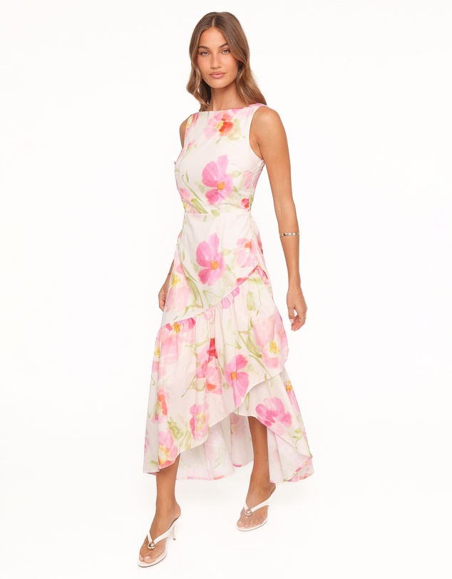 Petal & Pup - Zula Maxi Dress - Pink Garden Floral