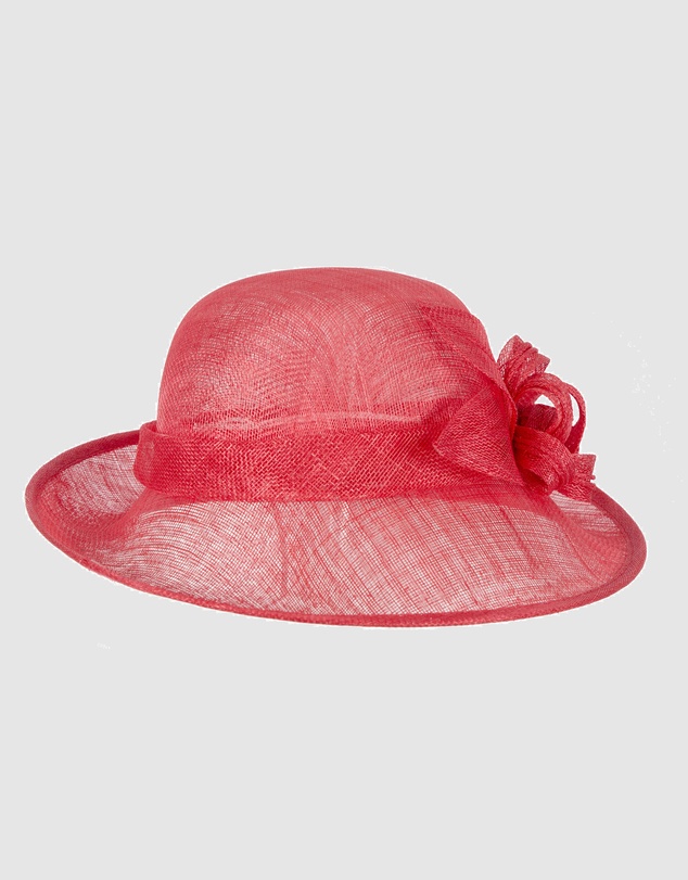 Max Alexander - Sinamay Red Fashion Hat