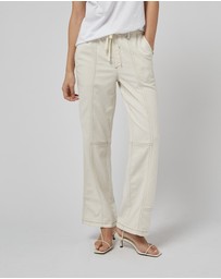 DRICOPER DENIM - Kara Cream Tencel Pants