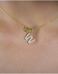 Georgini - Georgini Luxury Letters W Initial Pendant Gold