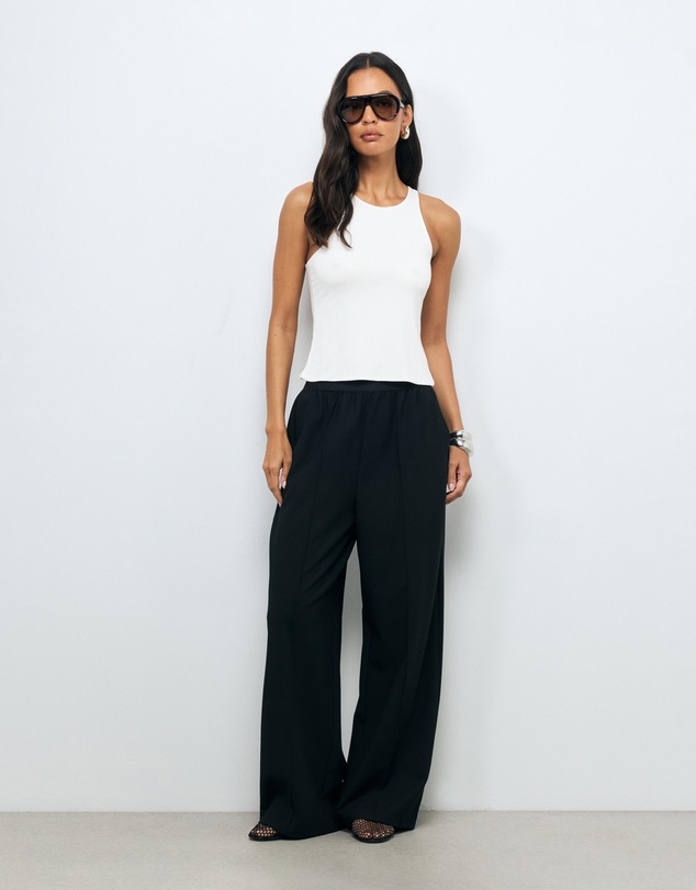 AERE - Arna elastic waist detail pant