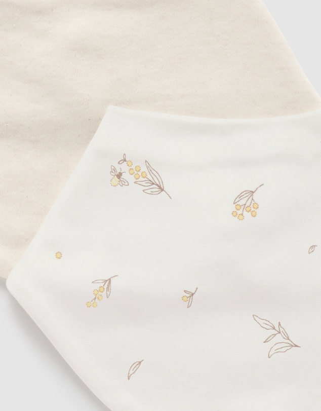 Purebaby - 2 Pack Essential Dribble Bib-Babies