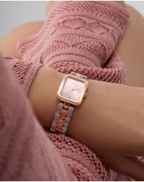 GUESS - Guess Ladies 2-Tone Rose Gold Tone 22mm Analogue Watch