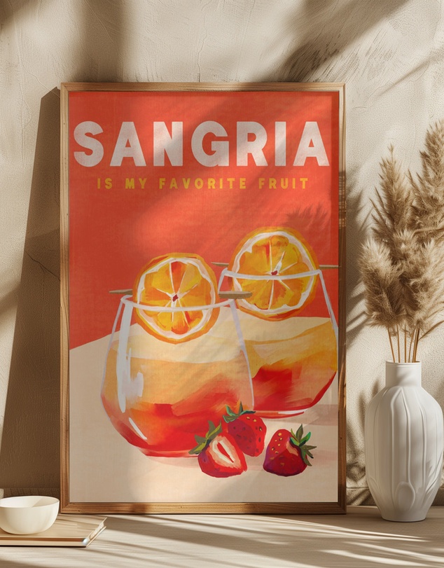 Olive et Oriel - Sangria by The Whiskey Ginger Art Print
