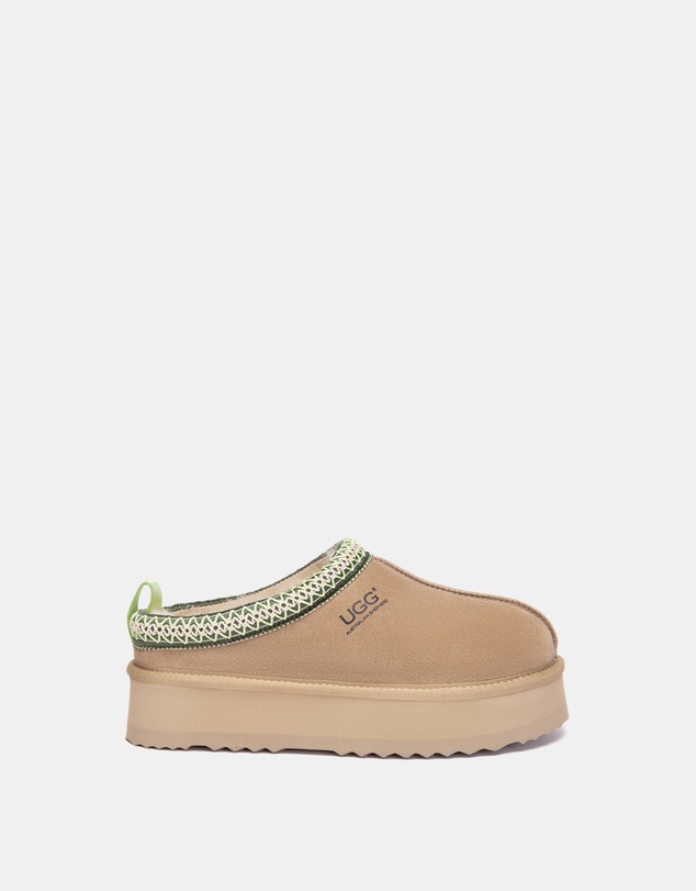 EVERAU - Australian Shepherd Ugg Tay Platform Cow Suede Upper House Shoes