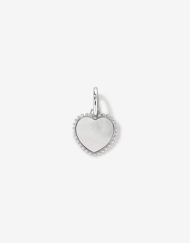 Michael Hill - Mother of Pearl Love Heart Pendant in Sterling Silver