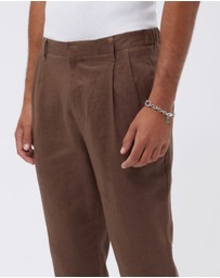 AERE - Linen Pleated Pants
