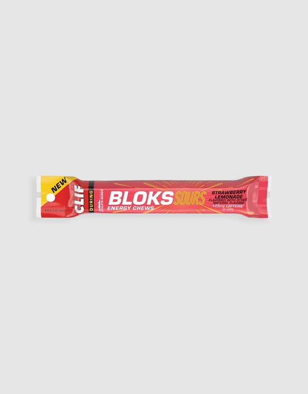 CLIF - Sour Strawberry Lemonade Bloks Energy Chews - 18x60g