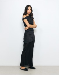 AERE - Slip On Leather Ballet Flats