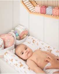 Living Textiles - Jersey Change Mat Cover - Sophia Garden