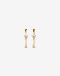 Michael Hill - Diamond Accent Sleeper Earrings in 10kt Yellow Gold