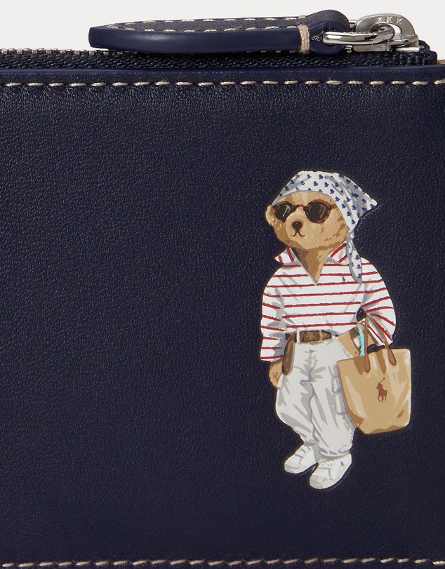 Polo Ralph Lauren - Polo Bear Leather Zip Card Case