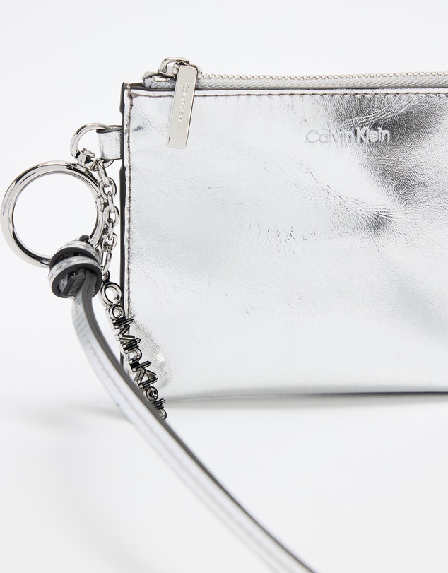 Calvin Klein - Script Metallic Pouch On Strap Charm